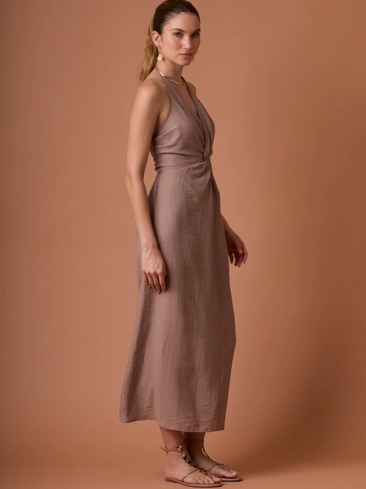 Bianca Long Dress Camel