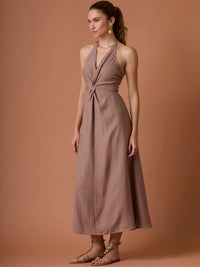 Bianca Long Dress Camel