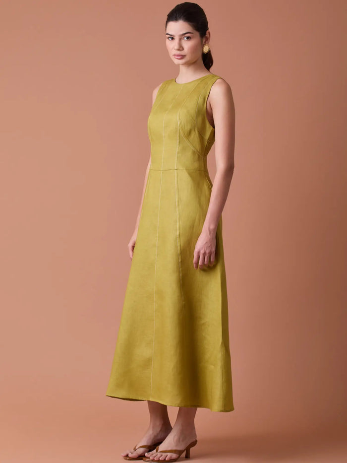 Palermo Long Dress Yellow