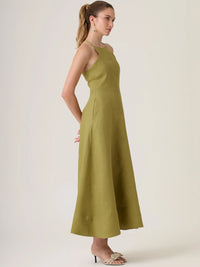 Gian Long Dress Olive