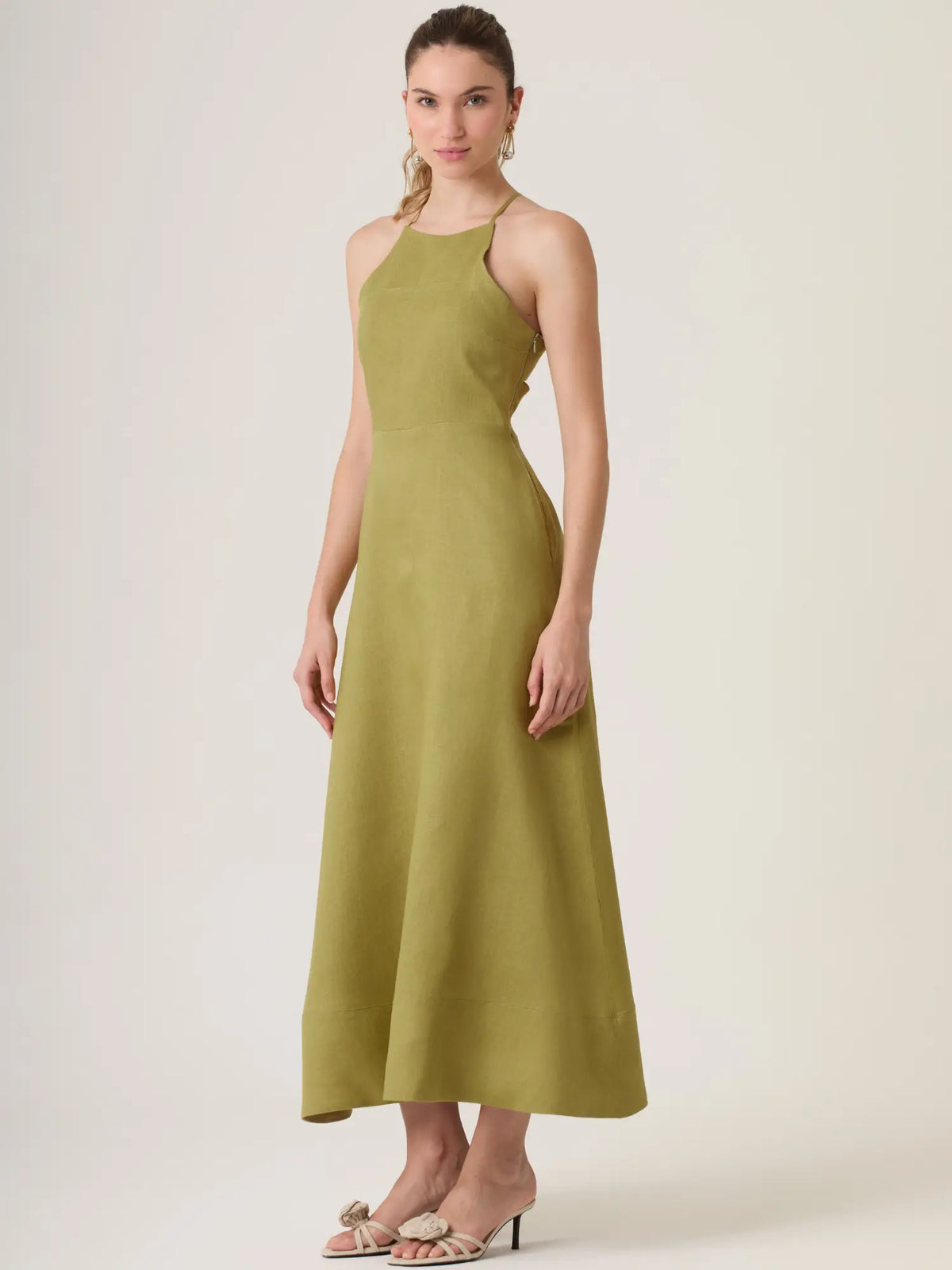 Gian Long Dress Olive