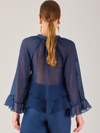 Alpha Blouse  Navy