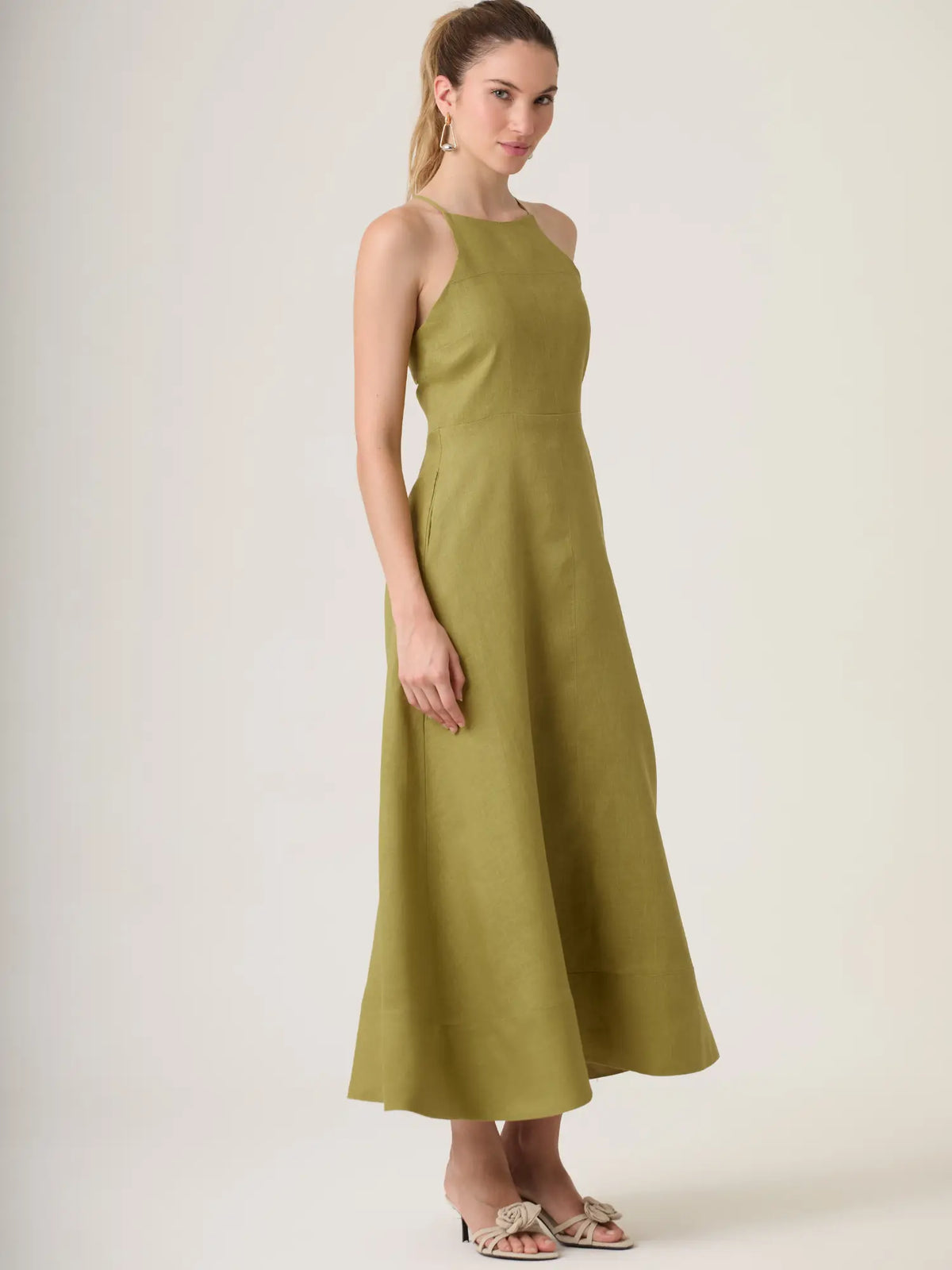 Gian Long Dress Olive