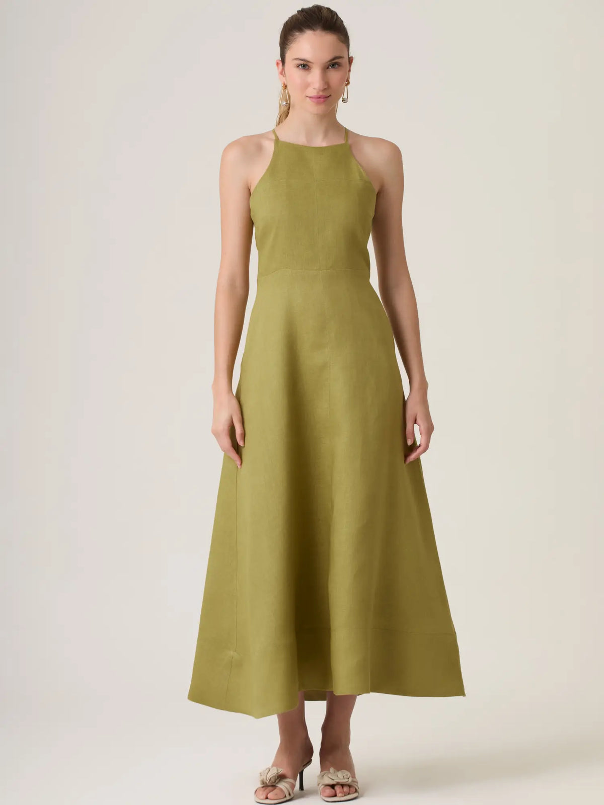 Gian Long Dress Olive