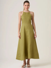 Gian Long Dress Olive
