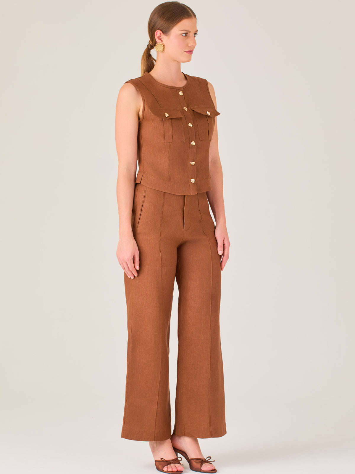 Kurnikova Long Pants Brown