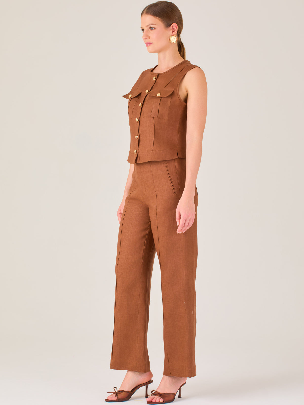 Kurnikova Long Pants Brown