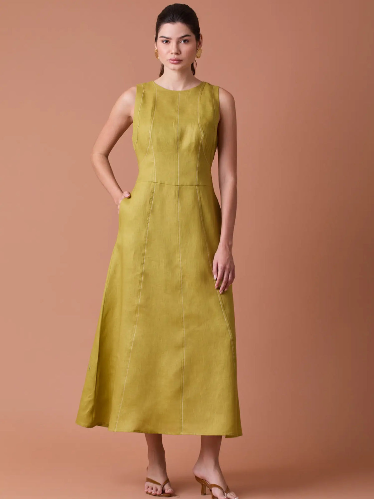 Palermo Long Dress Yellow
