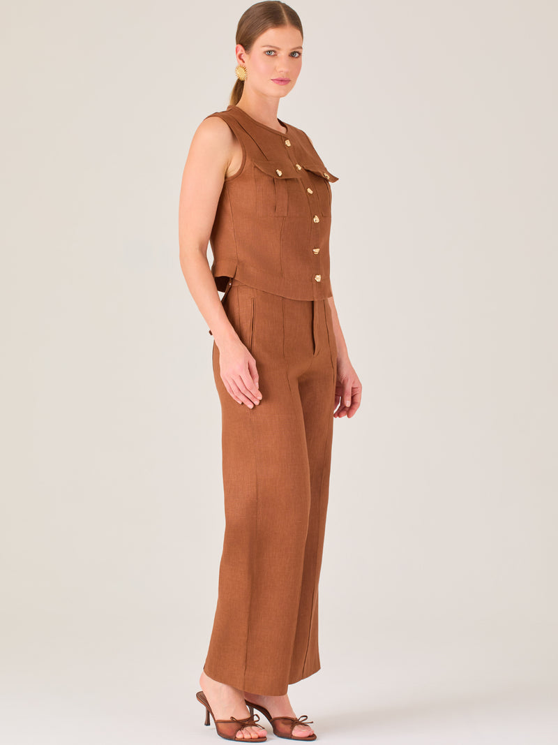 Kurnikova Long Pants Brown