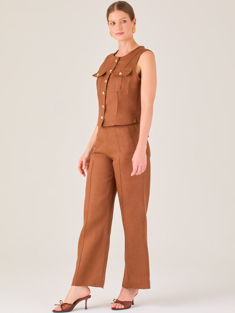 Kurnikova Long Pants Brown
