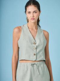 Aishani Blouse Green