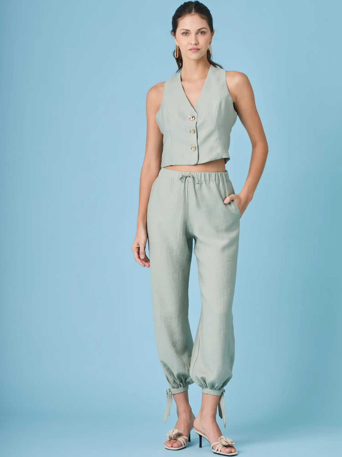 Aishani Blouse Green