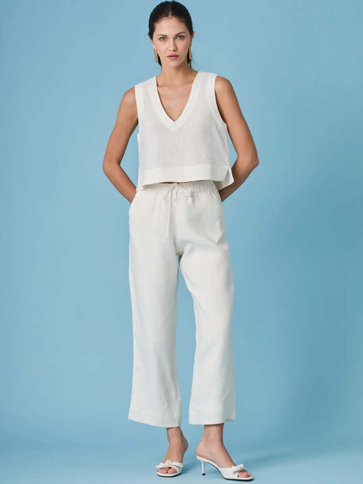 Clive Long Pants Off White