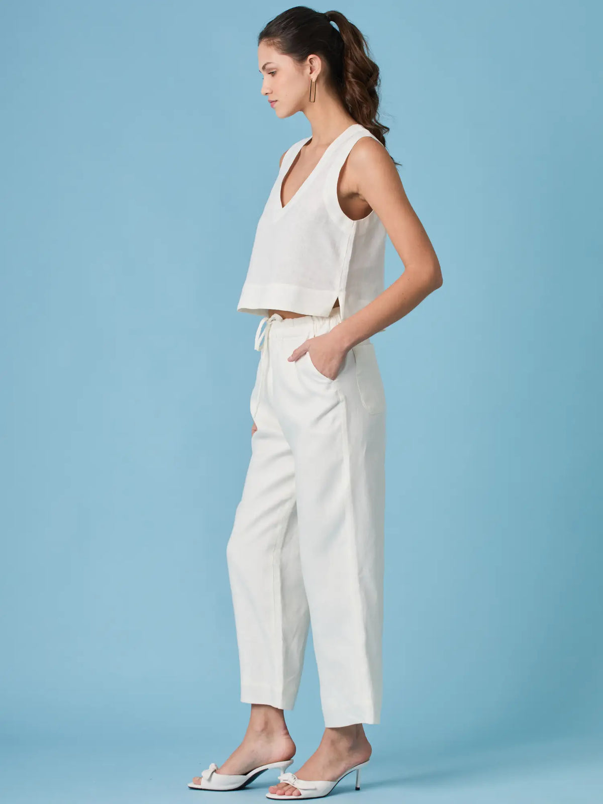 Clive Long Pants Off White