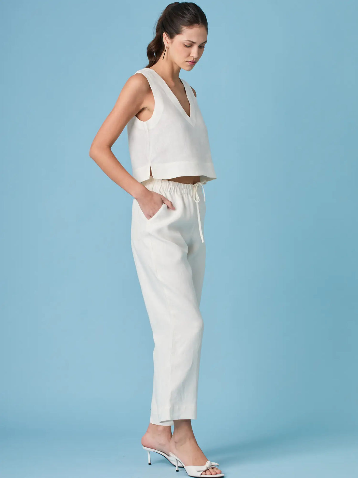 Clive Long Pants Off White