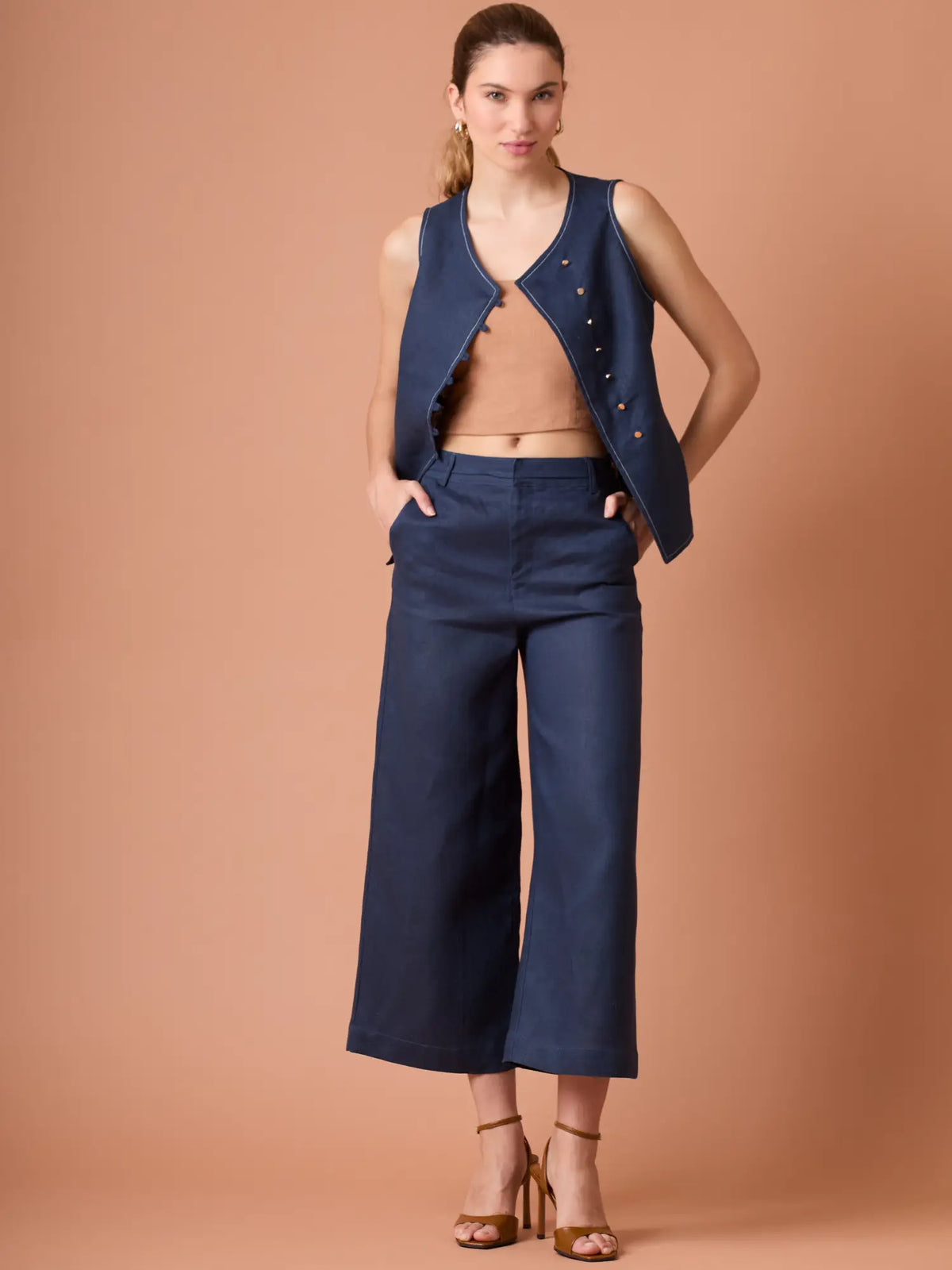 Dama Long Pants Navy