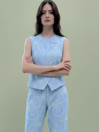 Matani Blouse Baby Blue
