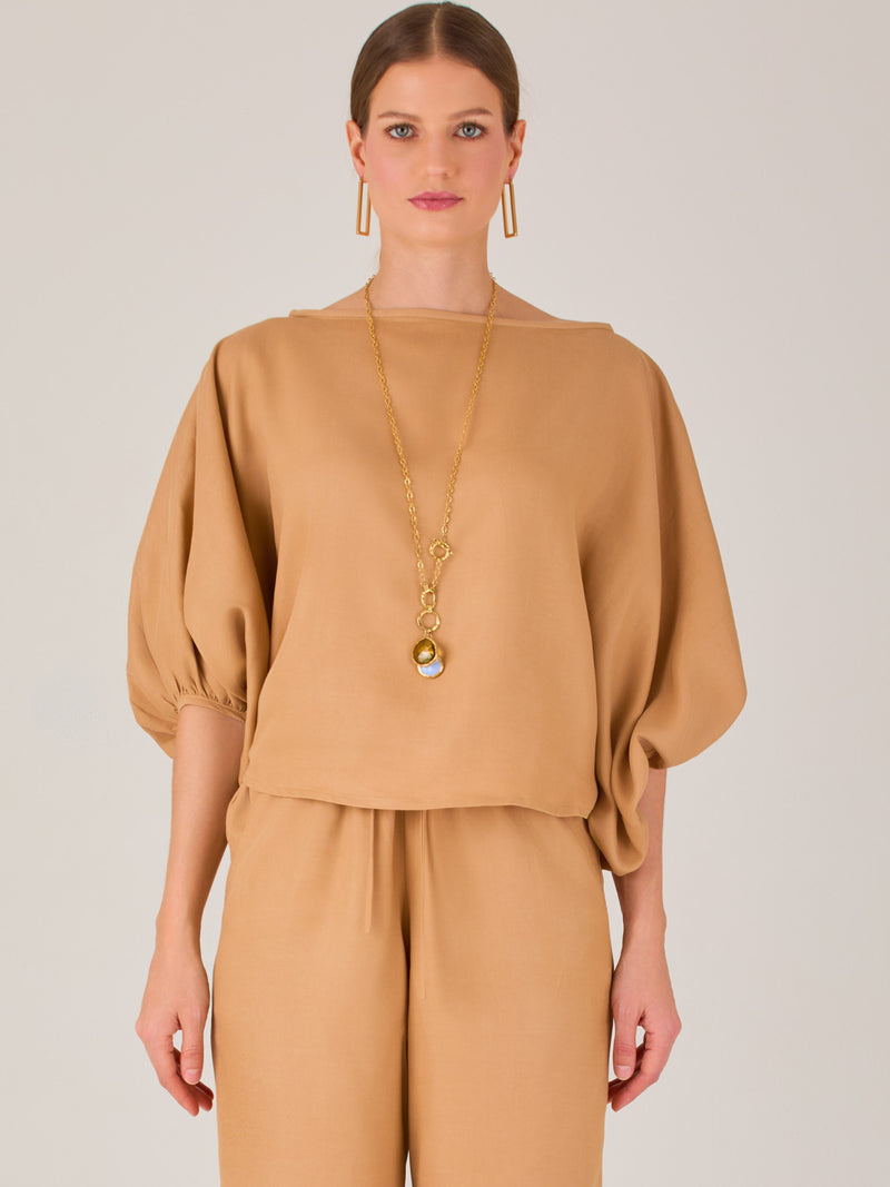 Textura Blouse Camel