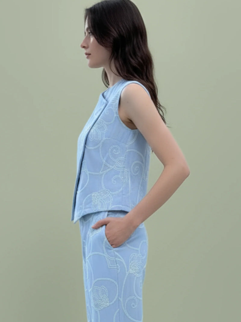 Matani Blouse Baby Blue