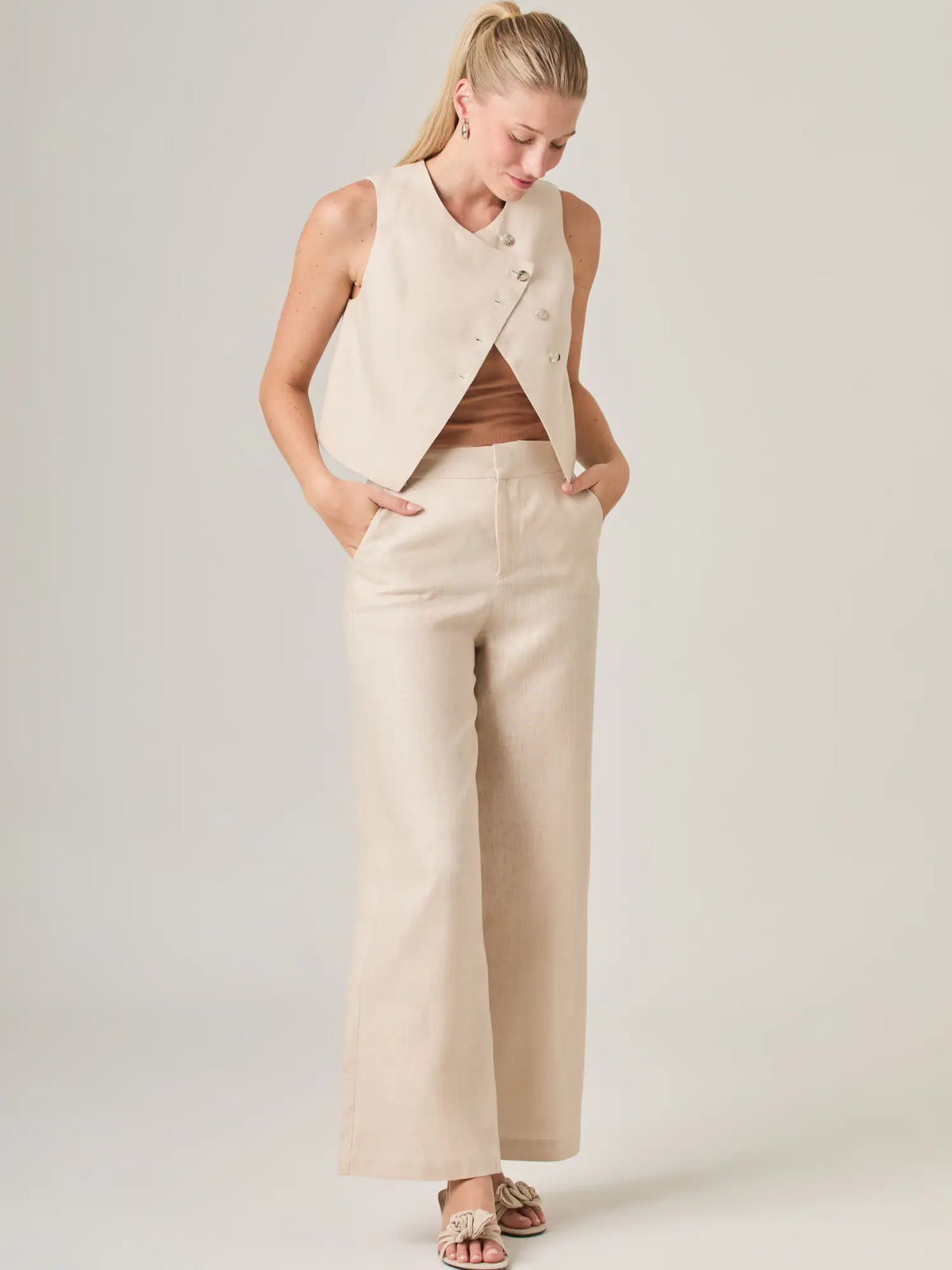Pantalon Largo Janine Sand