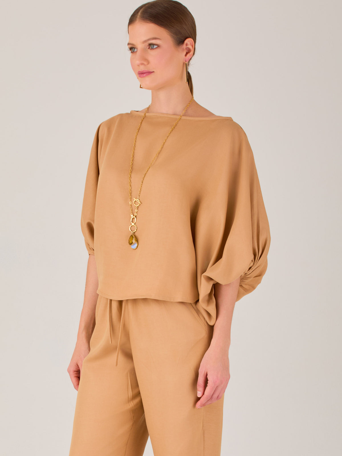 Textura Blouse Camel