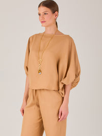 Textura Blouse Camel