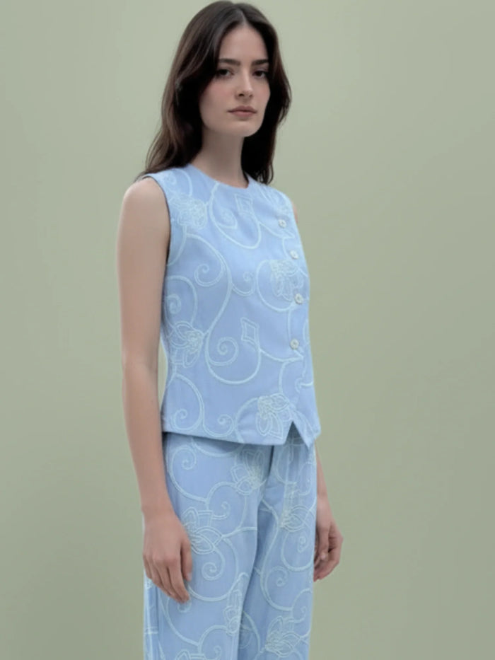 Matani Blouse Baby Blue