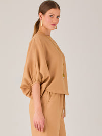 Textura Blouse Camel
