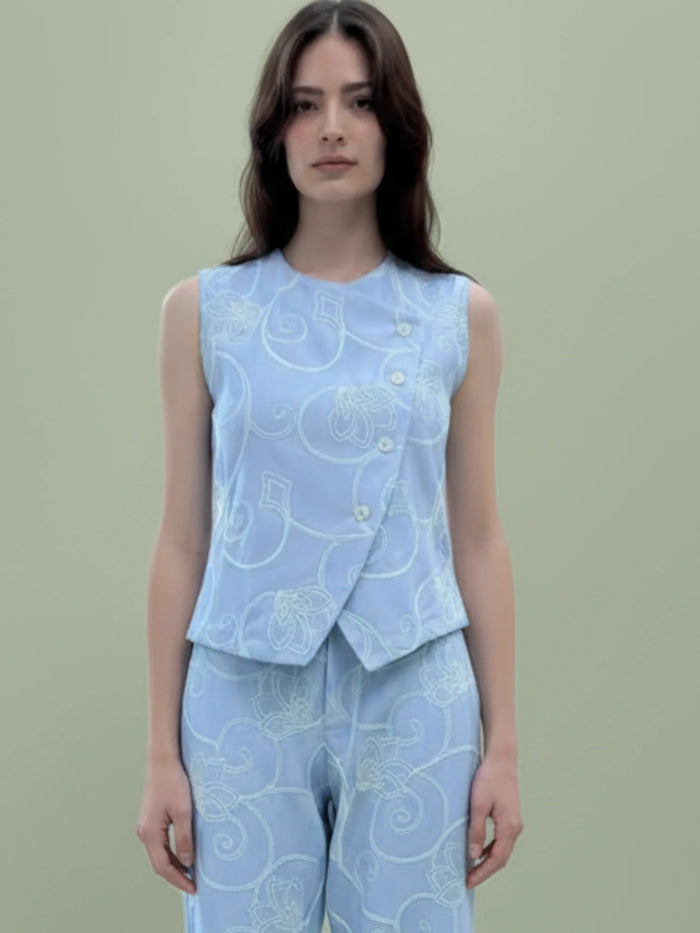 Matani Blouse Baby Blue