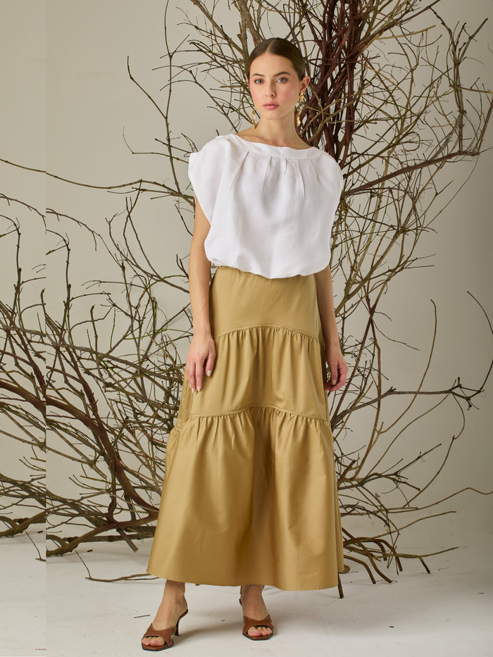 Silvina Long Skirt Camel