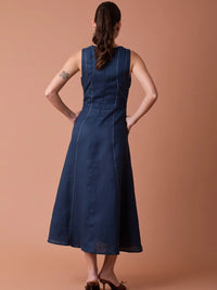 Palermo Long Dress Navy