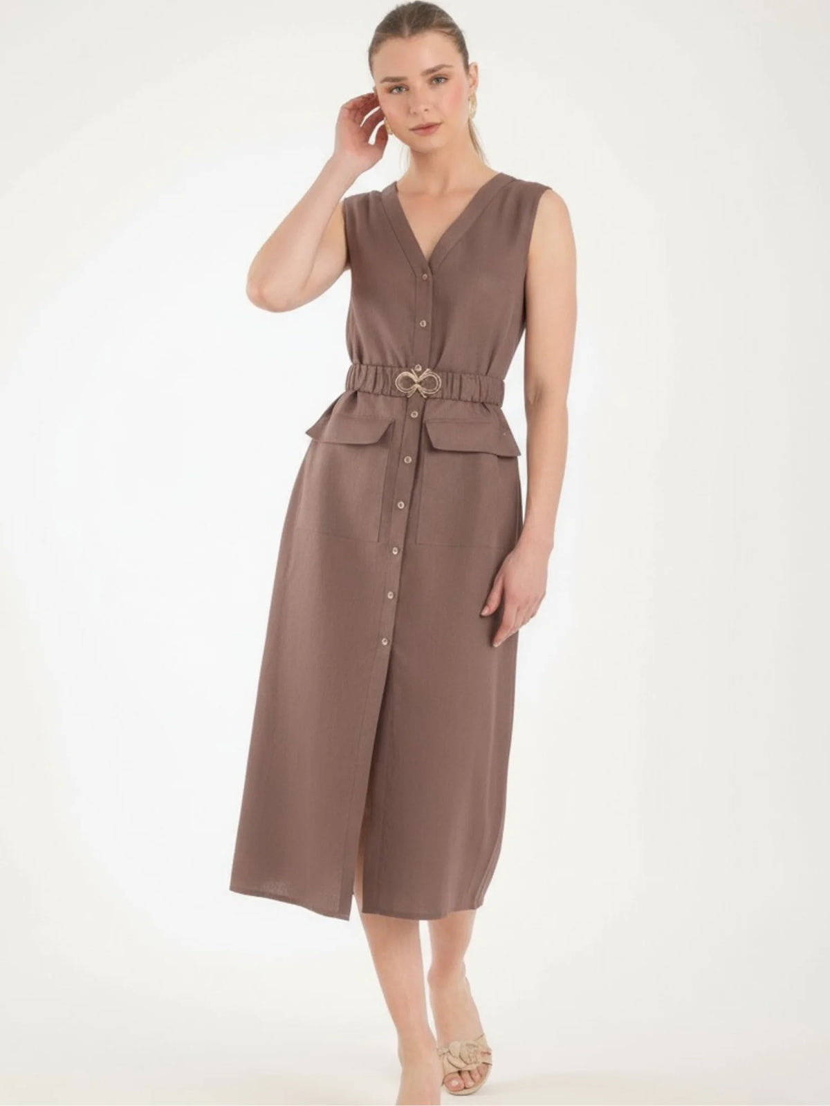 Bimini Long Dress Brown