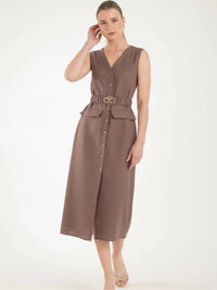 Bimini Long Dress Brown