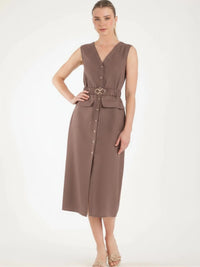 Bimini Long Dress Brown