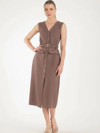 Bimini Long Dress Brown