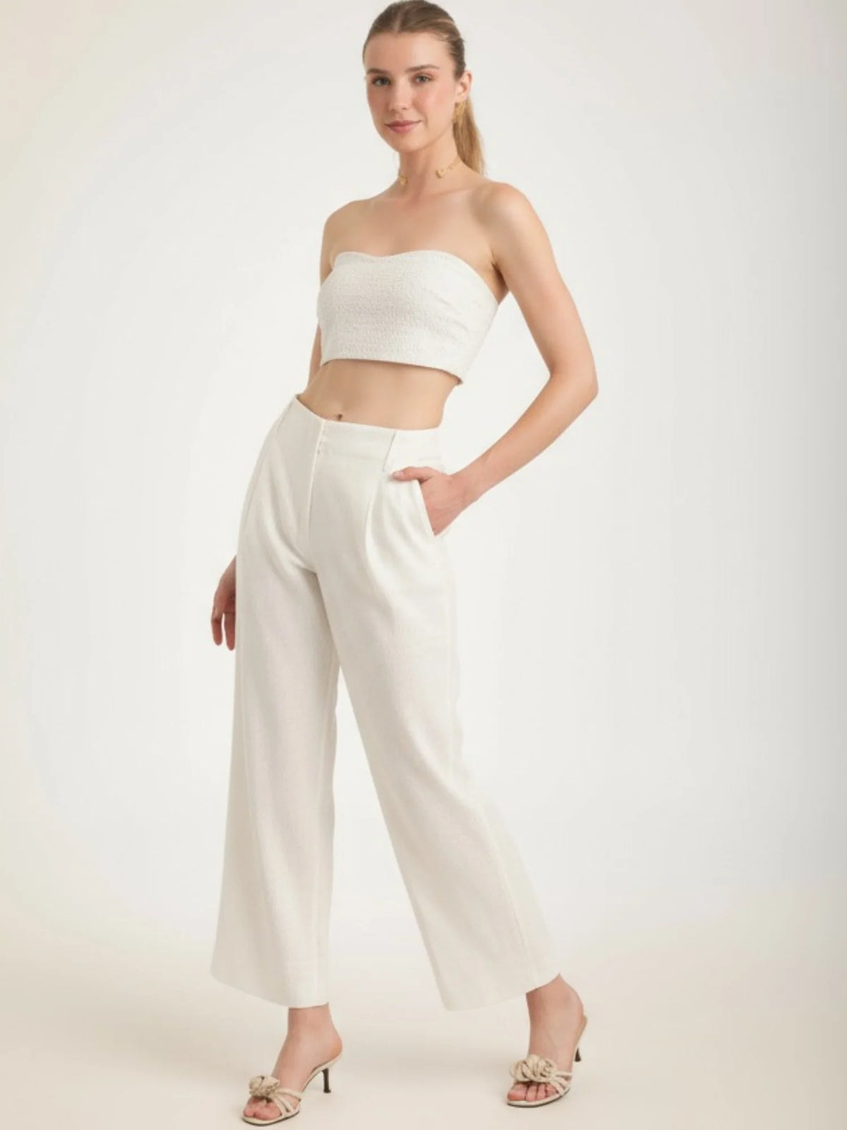 Duke Long Pants White