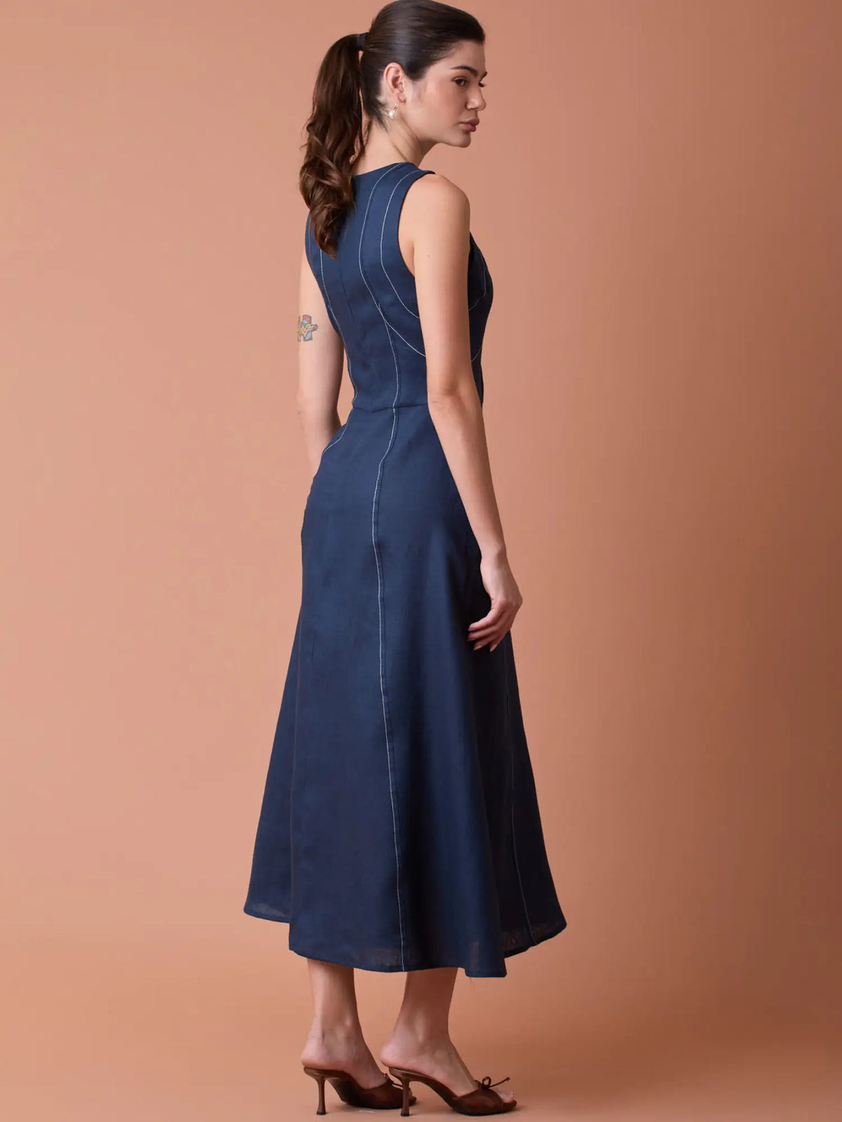 Palermo Long Dress Navy