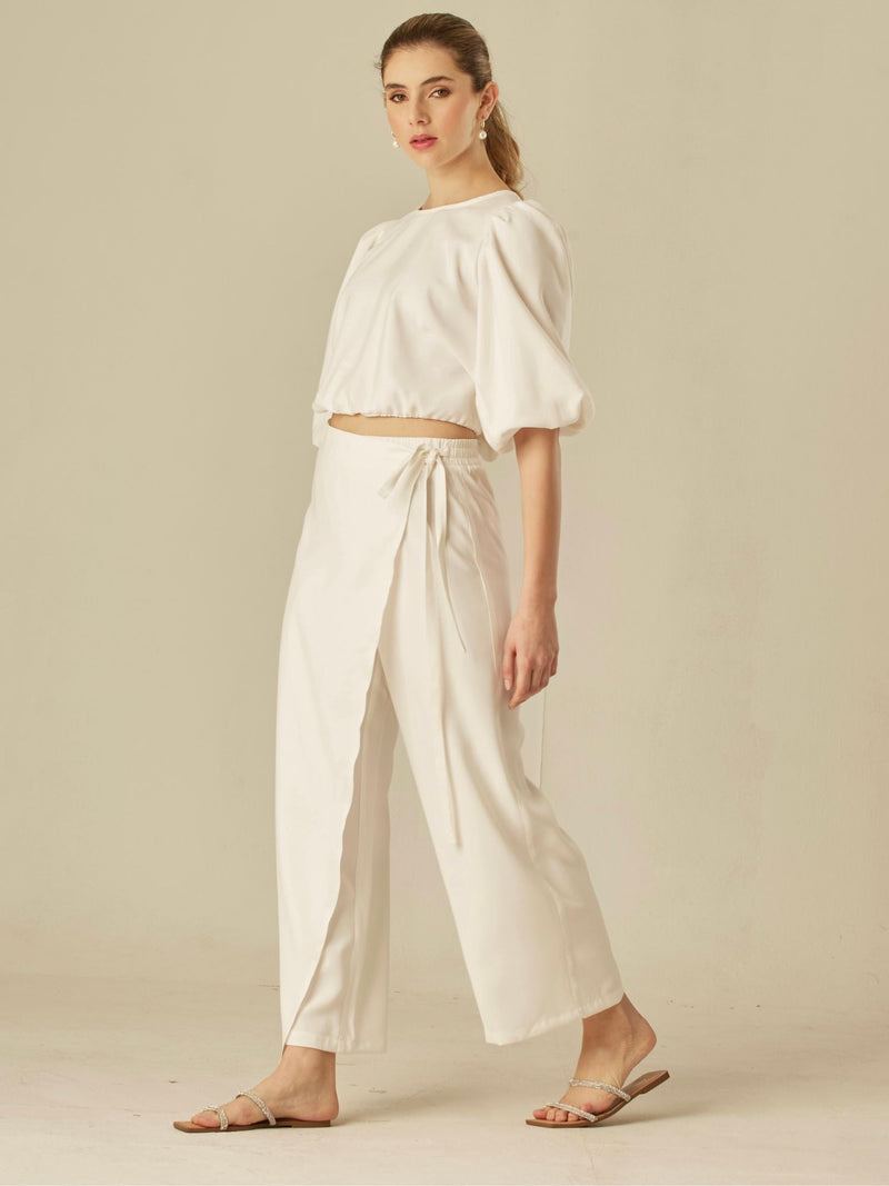 Pareo Wood White Pants