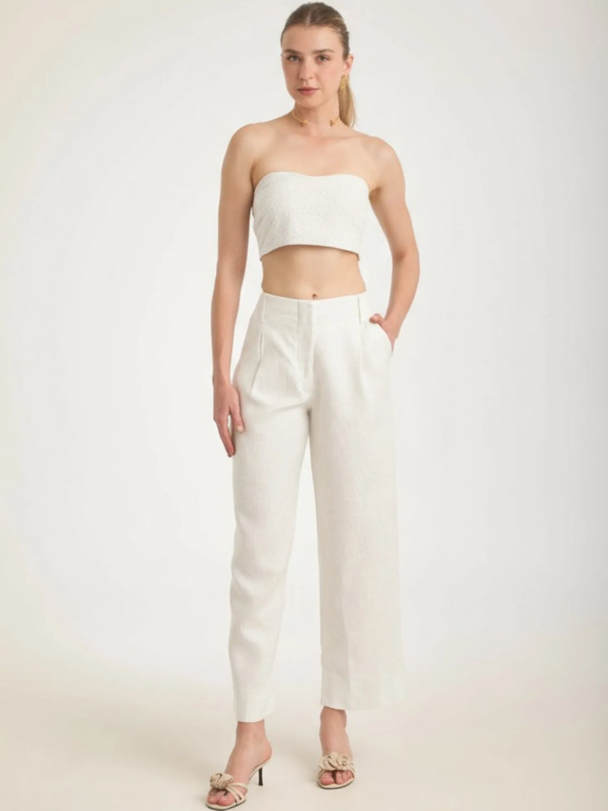 Duke Long Pants White