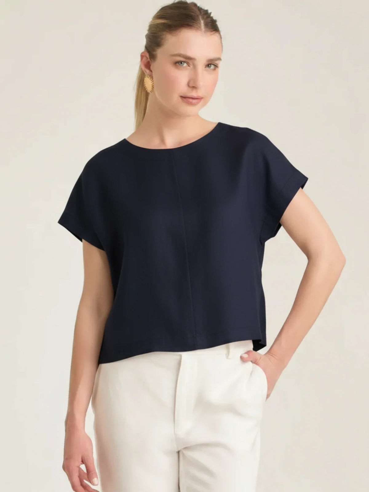 Bonetta Blouse Navy