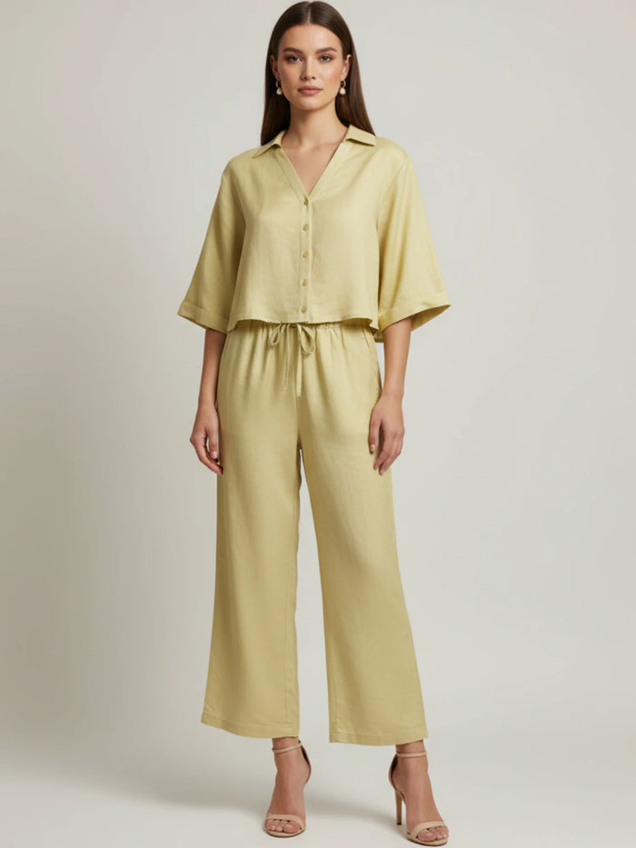 Oriental Long Pants Yellow