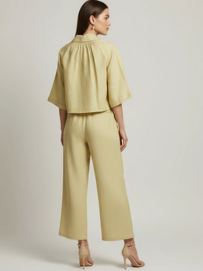 Oriental Long Pants Yellow