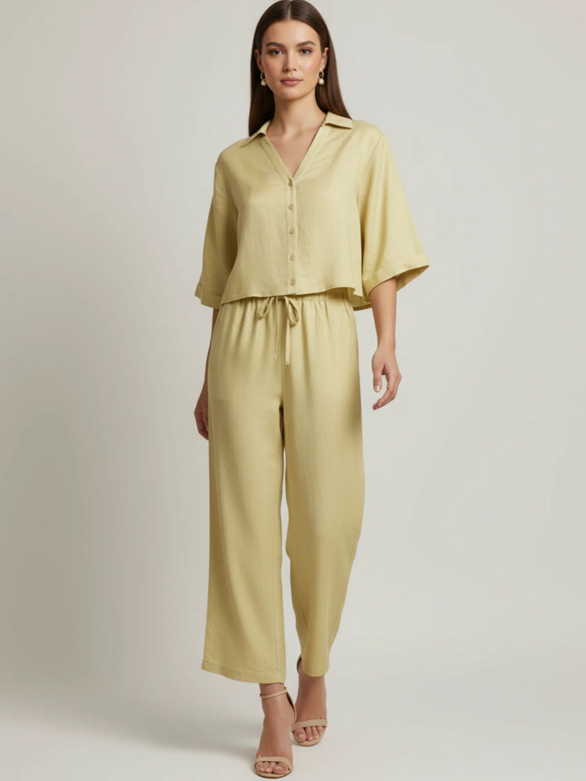 Oriental Long Pants Yellow