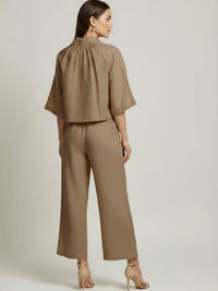 Oriental Long Pants Brown