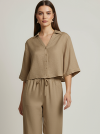Oriental Blouse Brown