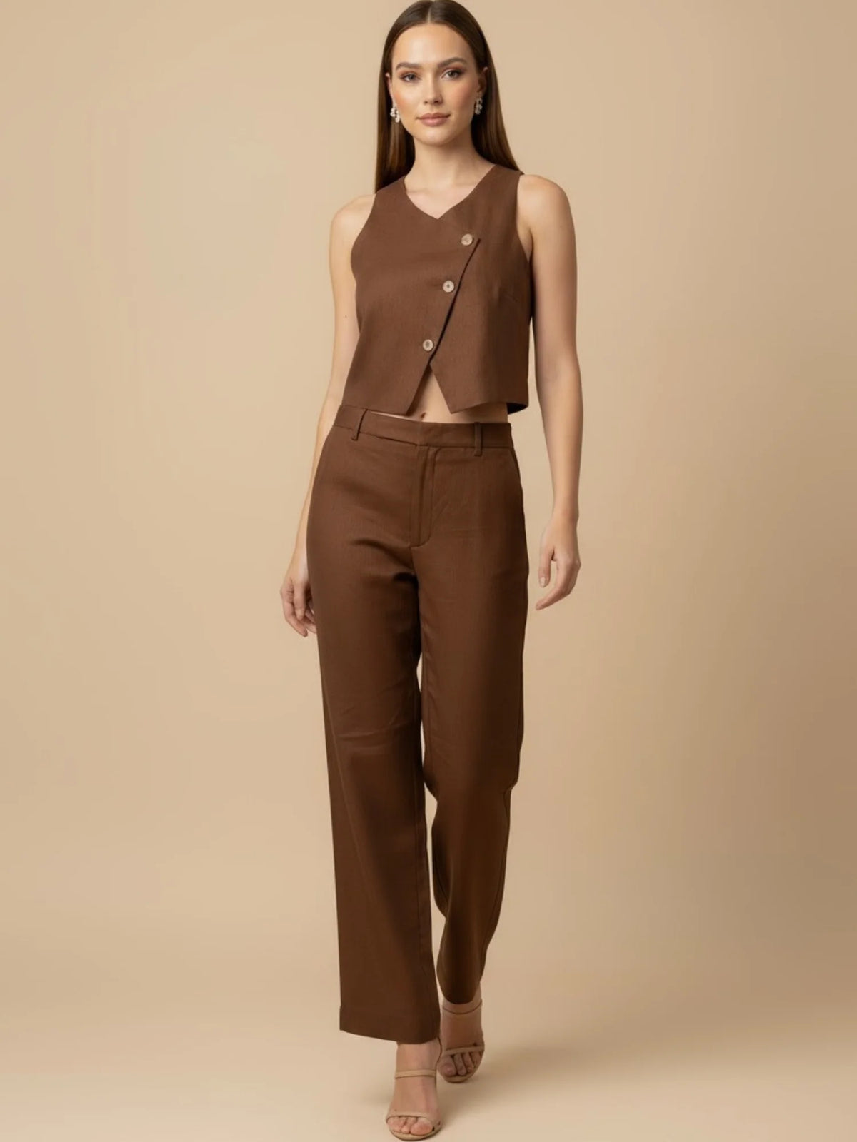 Anastasia Long Pants Brown