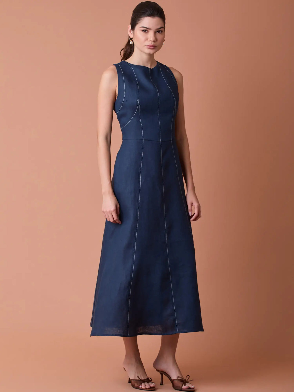 Palermo Long Dress Navy