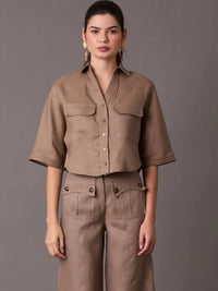 Govina Blouse Taupe