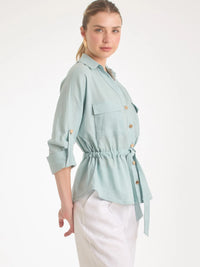 Gemini Blouse Aqua