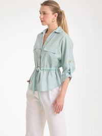 Gemini Blouse Aqua